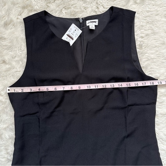 J. Crew Factory Dress Split-neck Suiting Above The Knee Black 10 NWT New - Picture 10 of 11